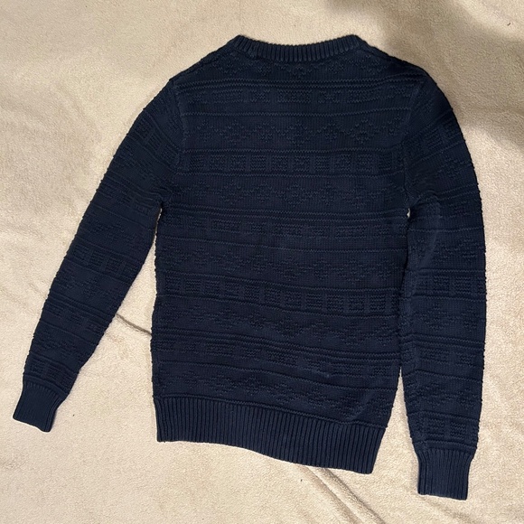 J.Crew Cable Crewneck Sweater in Navy - Men's Size XS - Picture 2 of 8